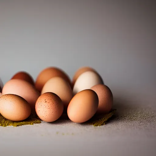 Prompt: photograph of seasoned eggs, sigma 85mm f/1.4, depth of field, high resolution, 4k, 8k, hd, full color