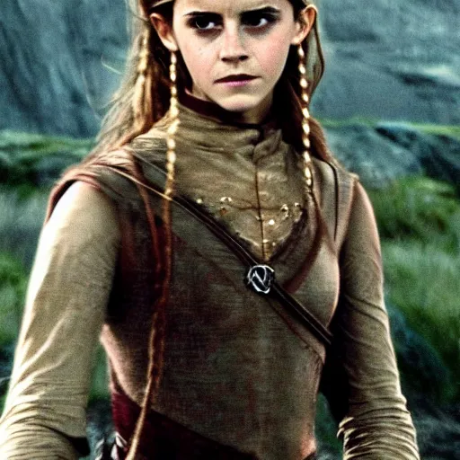 Prompt: emma watson in lord of the rings