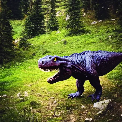 Prompt: Took a pic of this trex while hiking in the Alps #nature #photography