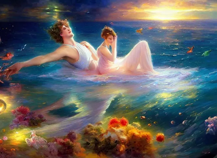 Image similar to cosmic ocean by vladimir volegov and alexander averin and delphin enjolras and daniel f. gerhartz