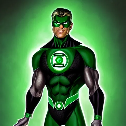 Image similar to A studio full body shot of a photorealistic green lantern performer by Jamie Foxx, symmetrical face, deep focus, D&D, fantasy, intricate, elegant, highly detailed, digital painting, artstation, concept art, matte, sharp focus, illustration, hearthstone, art by Artgerm and Greg Rutkowski and Alphonse Mucha