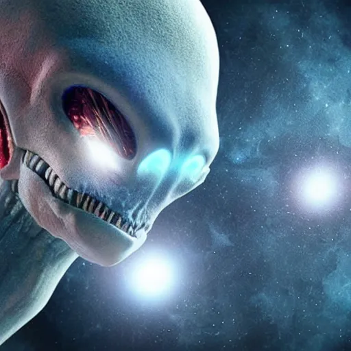 Image similar to an alien species tells humans about life at the beginning of time