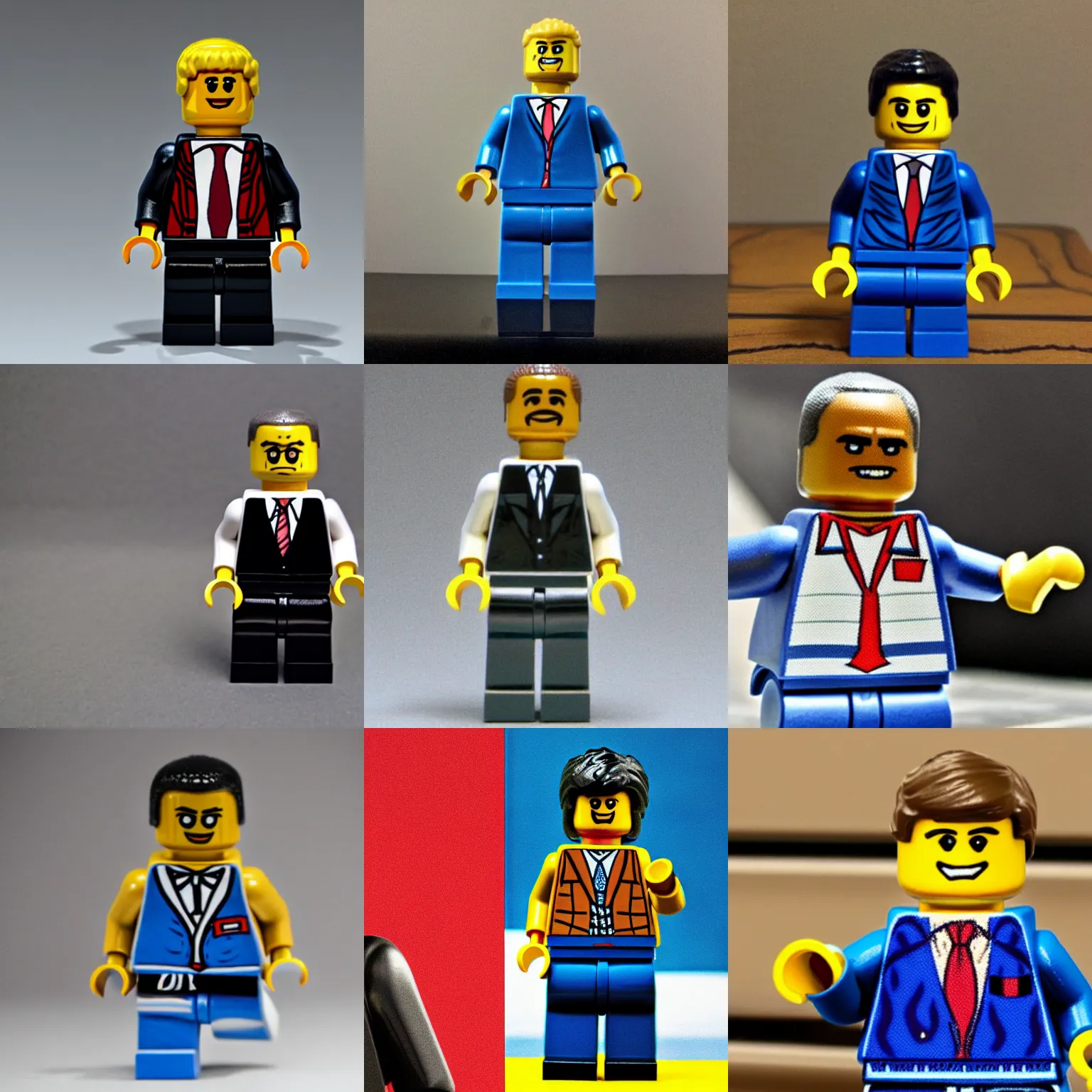 Prompt: lego mini figure of obama, realistic