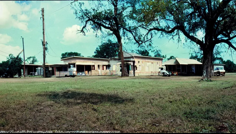 Image similar to 7 0 s film still from a movie about rural louisiana, kodachrome, cinecolor, cinestill, film grain, film texture, retro, cinematic, high resolution, photorealism,