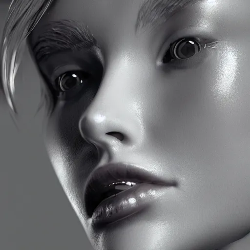 Image similar to closeup portrait of an absurdly beautiful, graceful, sophisticated, fashionable cyberpunk gravure idol, an ultrafine hyperdetailed illustration by irakli nadar, matt wisniewski style, fashion photography, intricate linework, porcelain skin, unreal engine 5 highly rendered, global illumination, radiant light, detailed and intricate environment