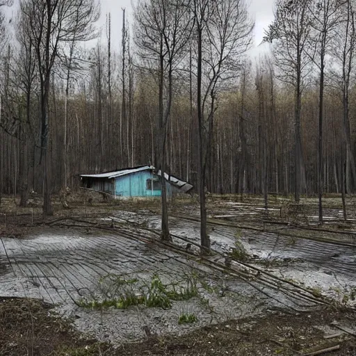 Prompt: Photo of Chernobyl Exclusion Zone