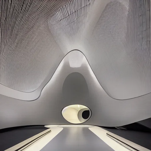 Image similar to stunning museum by Zaha Hadid