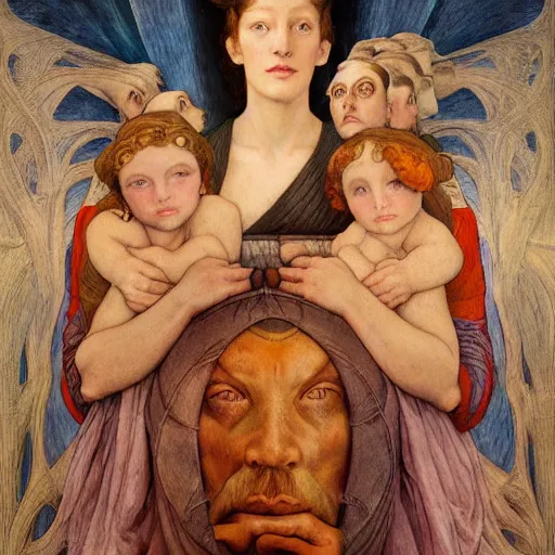 Image similar to dawn with her lantern, annie swynnerton diego rivera and evelyn de morgan and lucien freud and jean delville, symbolist, dramatic lighting, elaborate geometric ornament, art brut, soft pastel colors, smooth sharp focus, extremely detailed, adolf wolfli, leo and diane dillon, nicholas roerich, donato giancola and gaston bussiere