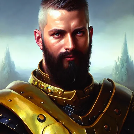 Image similar to a _ fantasy _ style _ portrait _ painting _ of _ paladin _ oil _ painting _ unreal _ 5 _ daz. _ rpg _ portrait _ extremely _ detailed _ artgerm _ greg _ rutkowski _ greg