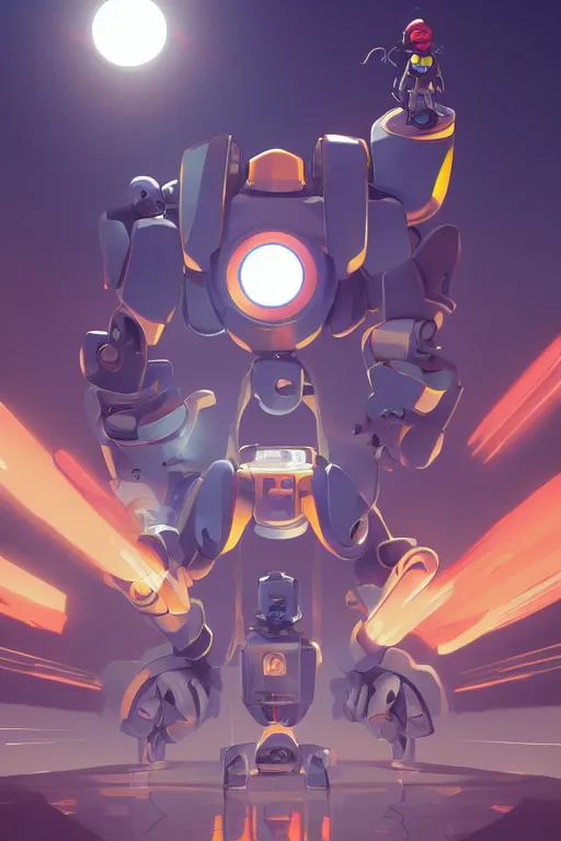 Image similar to metabots medabots medarotto medarot robot minimalist comics, behance hd by jesper ejsing, by rhads, makoto shinkai and lois van baarle, ilya kuvshinov, rossdraws global illumination ray tracing hdr radiating a glowing aura