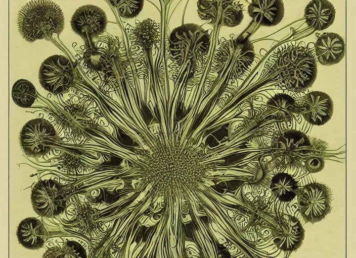 Image similar to the centella asiatica in ernst haeckel style