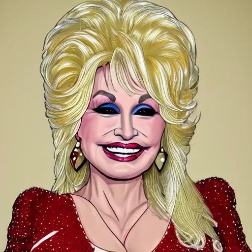 Prompt: dolly parton as queen of america, photorealistic,