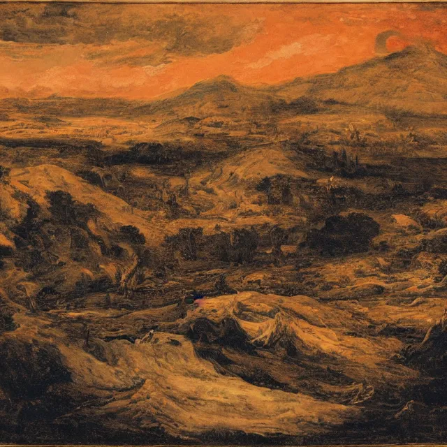 Image similar to hell, landscape