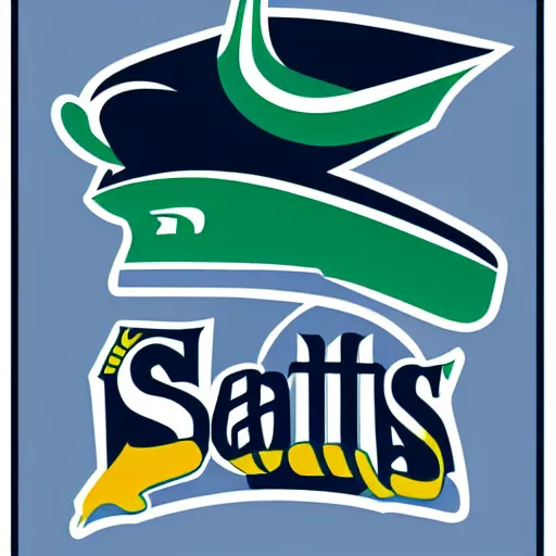 Image similar to seattle mariners logo, by dr, seuss