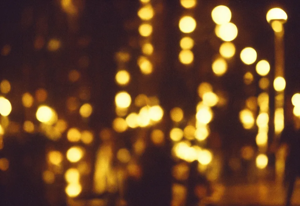 Image similar to jamie lannister, cinestill, lomo, bokeh, out of focus, night, dramatic lighting