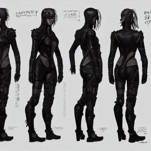 Image similar to cyberpunk character, full body shot, concept art, character sheet, painted by stanley lau, painted by greg rutkowski, painted by stanley artgerm, digital art, trending on artstation