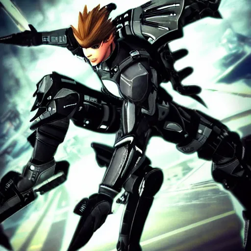 Image similar to Jetstream Sam from Metal Gear Rising: Revengeance