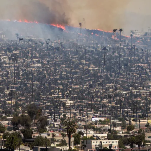 Prompt: Los Angeles burning,