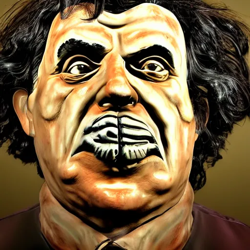 Image similar to portrait of a realistic image of leatherface