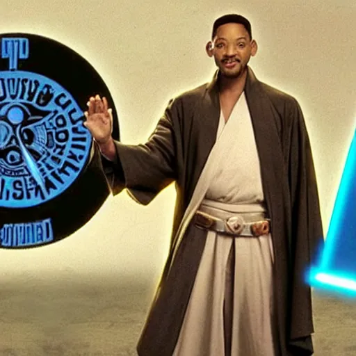 Prompt: will smith is on the jedi council