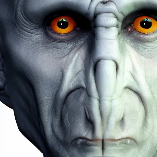 Prompt: Voldemort with a long nose, trending on artstation, 8k