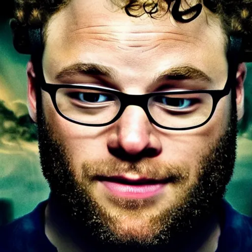 Image similar to stunning awe inspiring seth rogen with a highly detailed face as set the ancient egyptian god, movie still 8 k hdr atmospheric lighting