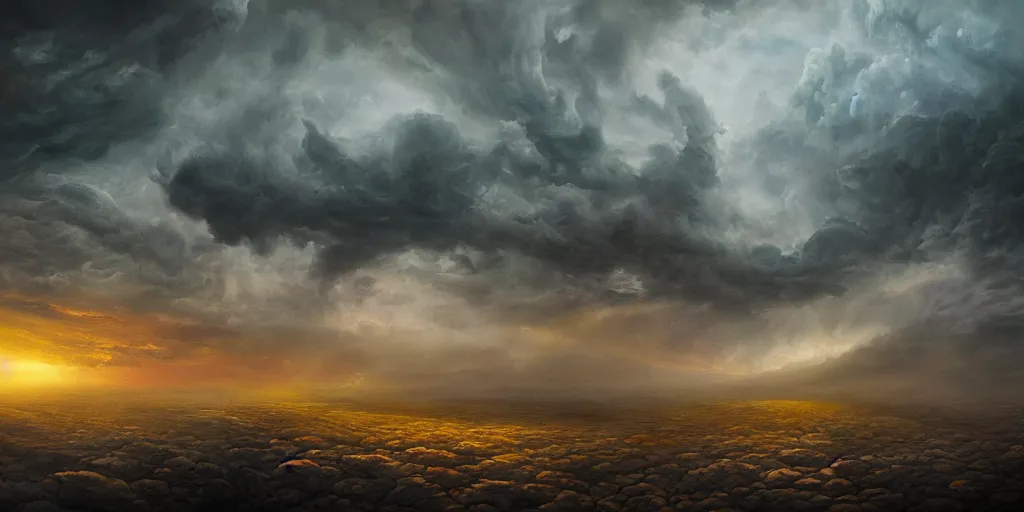 Image similar to A surreal dream landscape, angry, cinematic lighting, detailed oil painting, 8k