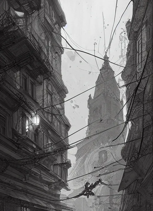 Image similar to Budapest , Dynamic lighting, cinematic, extremely high detail, photo realistic, cinematic lighting, pen and ink, intricate line drawings, post processed, concept art, artstation, matte painting, style by Raphael Lacoste, Eddie Mendoza, Q Hayashida