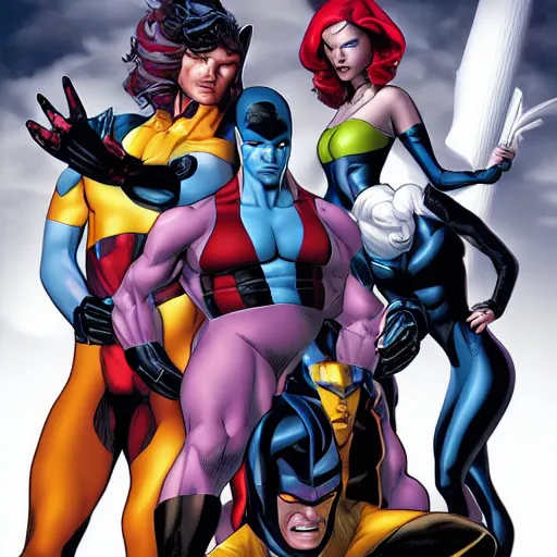 Image similar to xmen by mark brooks