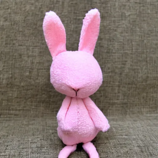 Image similar to an adorable pink bunny creature