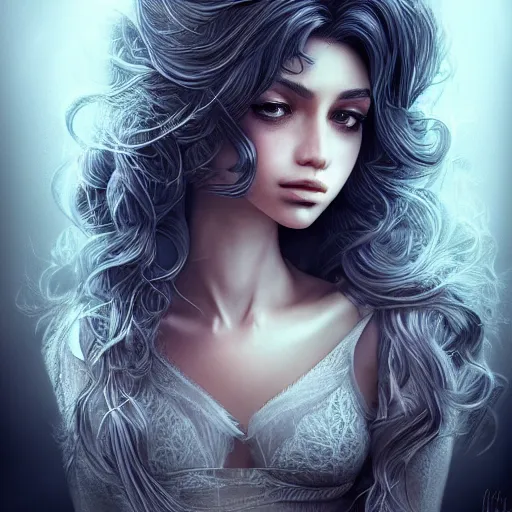 Prompt: portait ibtissam ittouchane sensual, centred, very long hair, hd, hyperdetailed illustration by irakli nadar, intricate linework, bright colors, octopath traveler, final fantasy, unreal engine 5 highly rendered, global illumination, radiant light