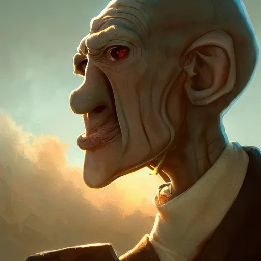 Image similar to handsome squidward, dramatic lighting, cinematic, establishing shot, extremly high detail, photorealistic, cinematic lighting, artstation, style by greg rutkowski