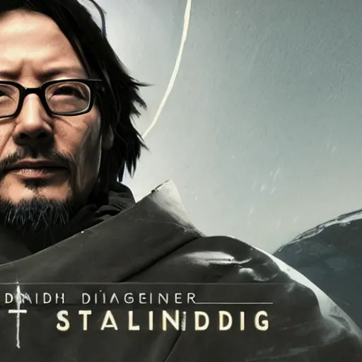 Prompt: Hideo Kojima presents Death Stranding