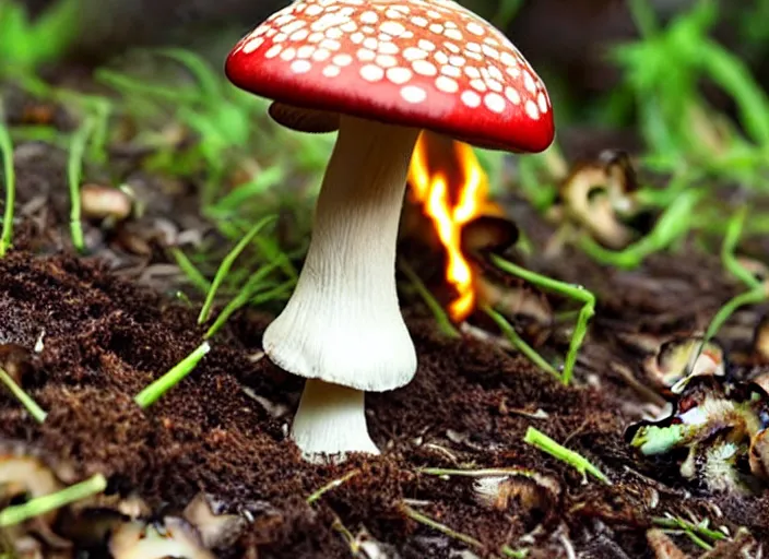 Image similar to mushroom firefighter