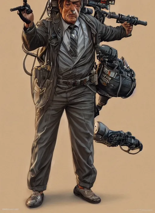 Prompt: Columbo as a Ghostbuster, intricate, elegant, highly detailed, centered, digital painting, artstation, concept art, smooth, sharp focus, illustration, artgerm, donato giancola, Joseph Christian Leyendecker, WLOP, Artgerm