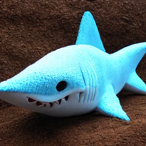 Prompt: cute and cuddly shark