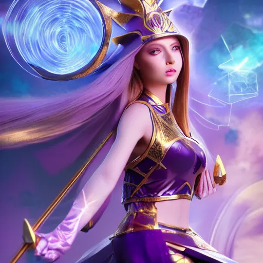 Image similar to beautiful dark magician girl, full body, mystical, ultra detailed, 8 k, hyper - realistic, octane render,