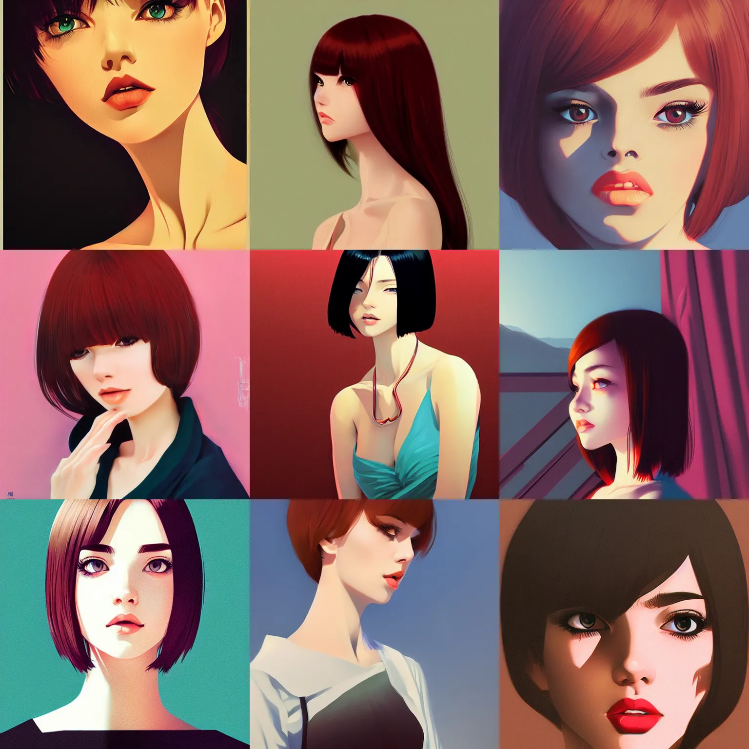 Prompt: beautiful woman portrait, by ilya kuvshinov