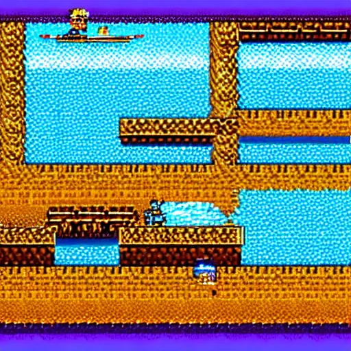 Prompt: screenshot of an snes game about fishing