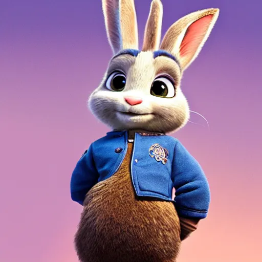 Image similar to natali portman as a judy hopps