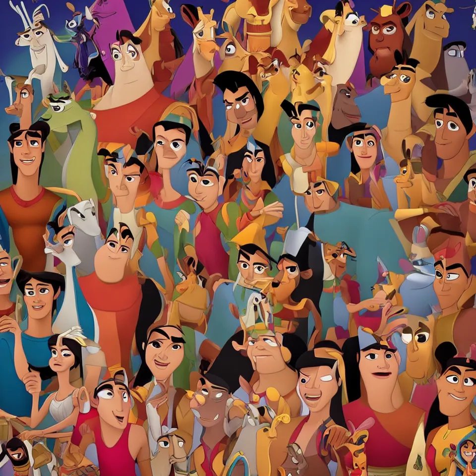 Prompt: How would Kuzco Disney movies look in Real life . Professional Studio. Portrait in the style of Martin Schoeller. 4K. Ultra Detailed. Close-up. Low Light.