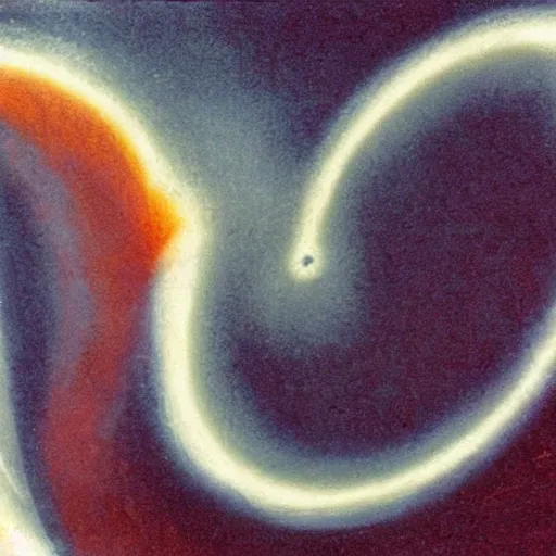 Image similar to grainy vintage airbrush of a black hole