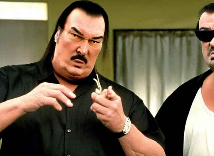 Image similar to steven seagal as julian in a still from the tv show trailer park boys (2001)