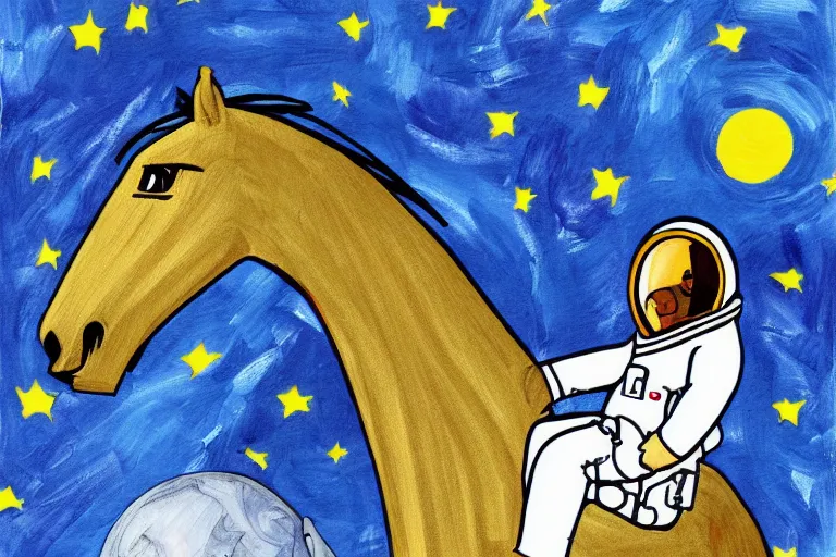 Image similar to horse lying on astronaut, arstation