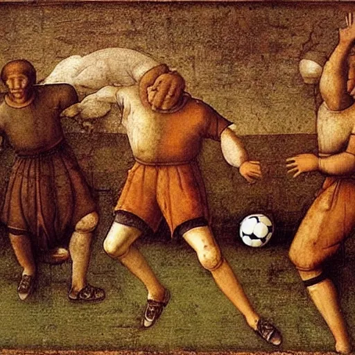 Image similar to football by leonardo da vinci