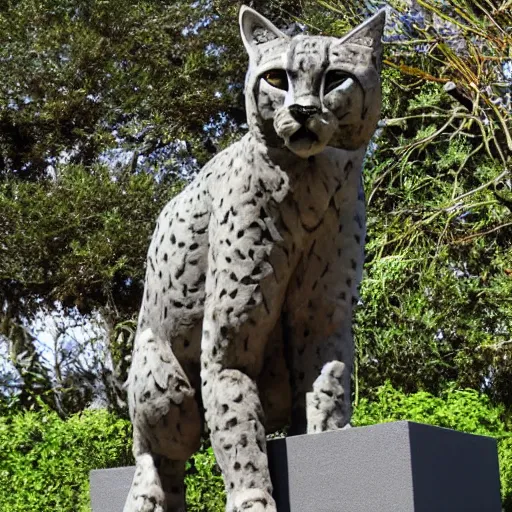 Image similar to iberian lynx sculpture in sabugal, portugal