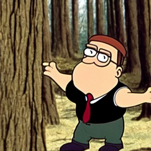 Image similar to Peter Griffin in the blair witch project (1999)