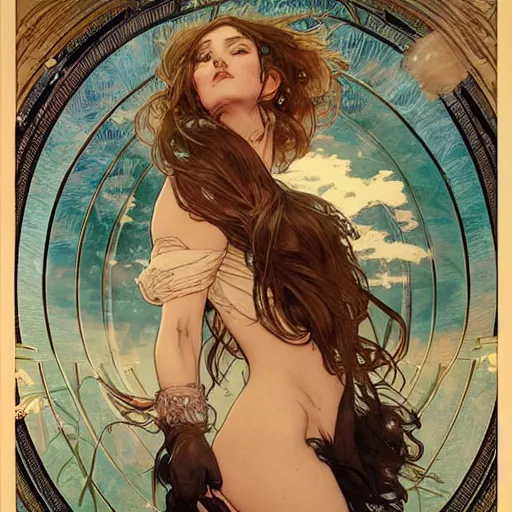 Image similar to hairy woman's armpit, by artgerm, greg rutkowski and alphonse mucha, concept art, matte, intricate, epic composition