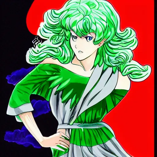 Prompt: Tatsumaki drawn by Yusuke Murata