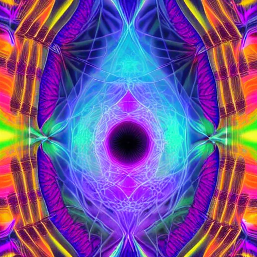 Prompt: salvia purple portal, psychedelic dream, digital art, colurful